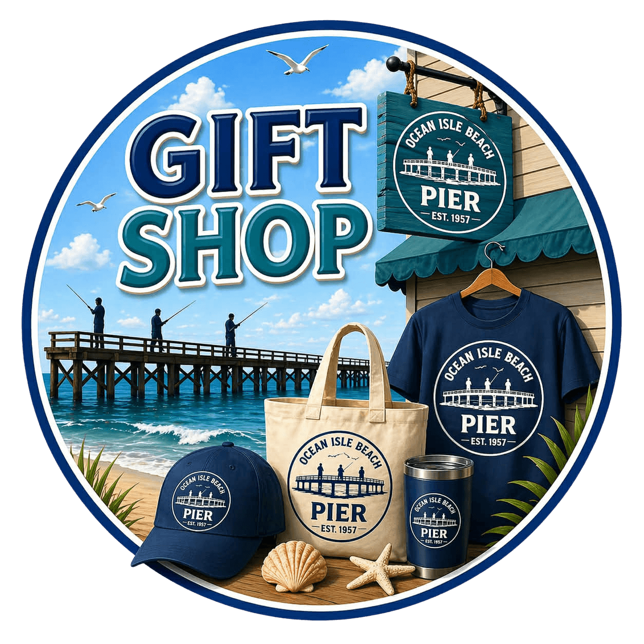 Shopping at Ocean Isle Beach Pier